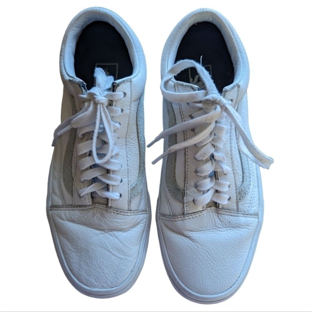 Vans x USPS white shoes sz 8 M 9.5 W